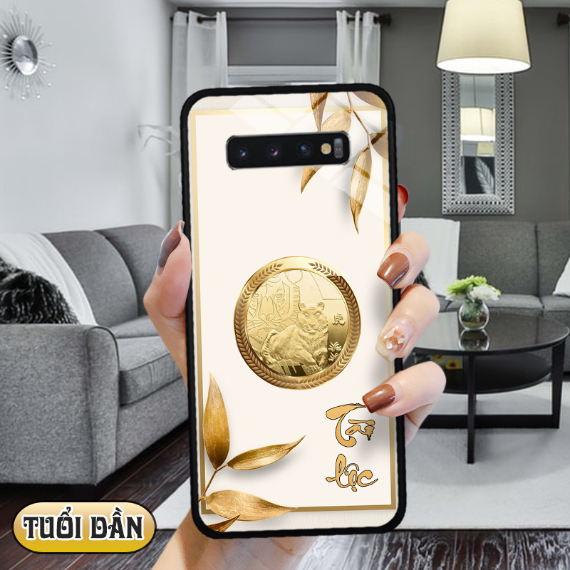 Ốp lưng kính 12 con giáp cho Samsung Galaxy S10