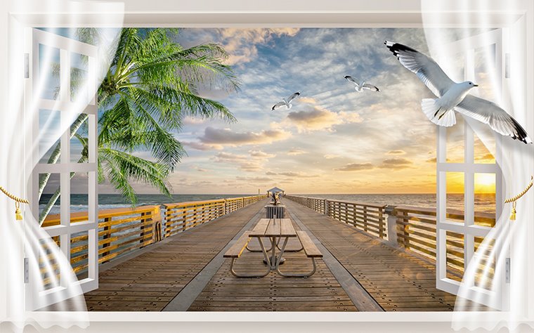 Binbin CS 38 3D window murals