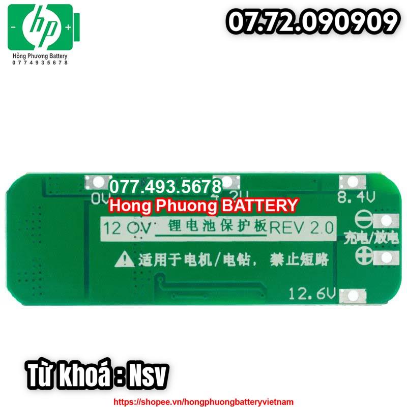 Nsv mạch bảo vệ pin lion 3s 12.6v 20a