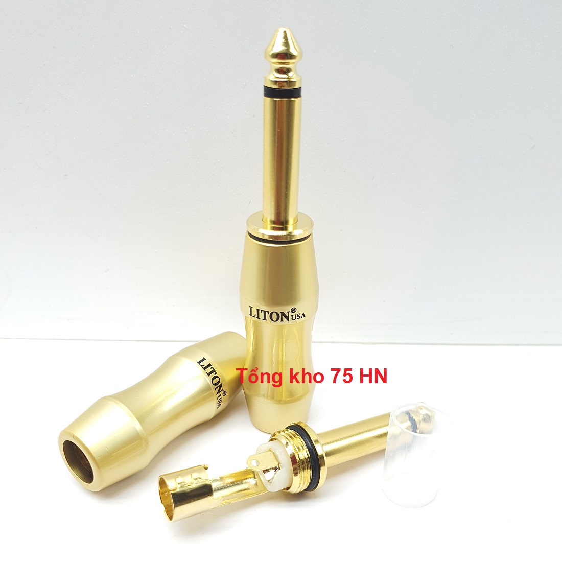 01 Jack Liton cao cấp 6.5mm Mono thẳng - jack hàn Liton USA