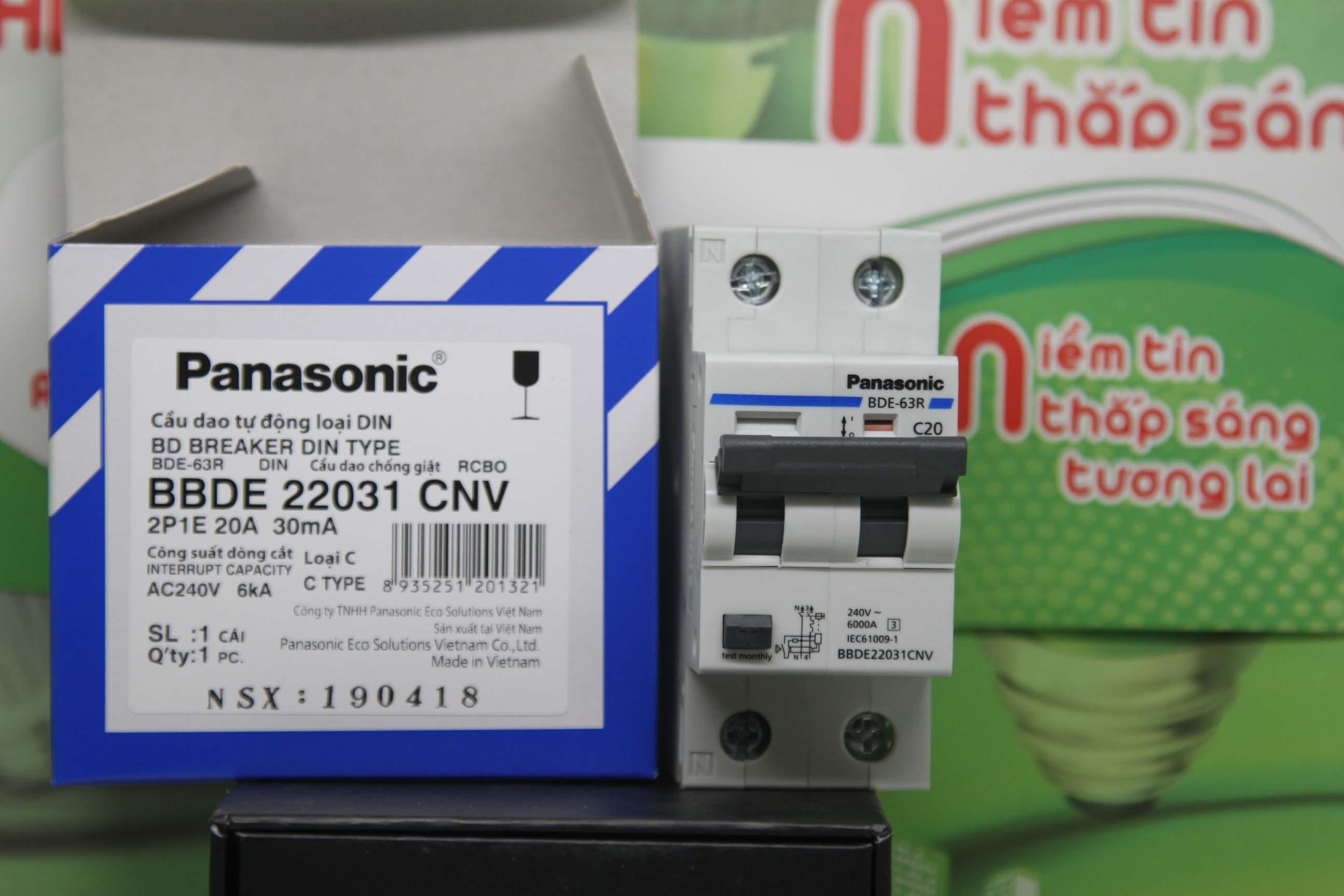 [HCM]CB CHỐNG GIẬT PANASONIC 20A 30MA BBDE 22031CNV