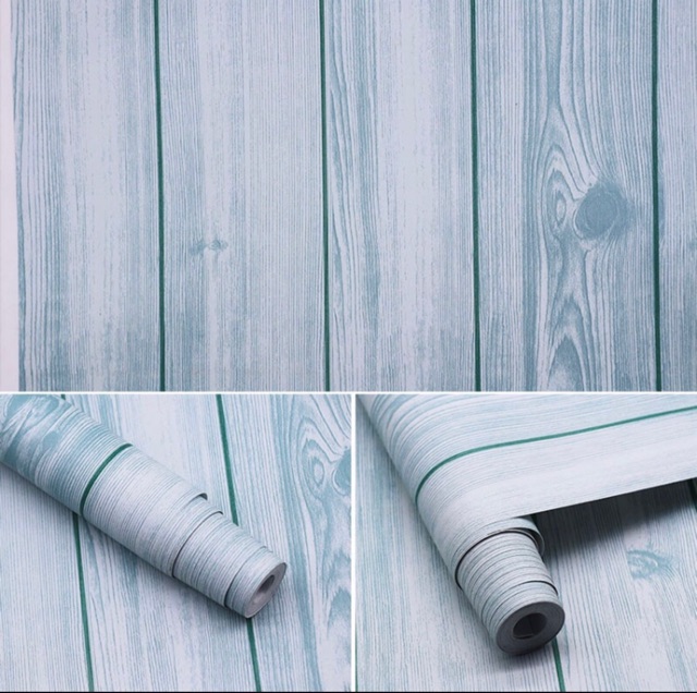 Giấy dán tường sẵn keo vân gỗ dọc ghi nhiều màu WallpaperHPM