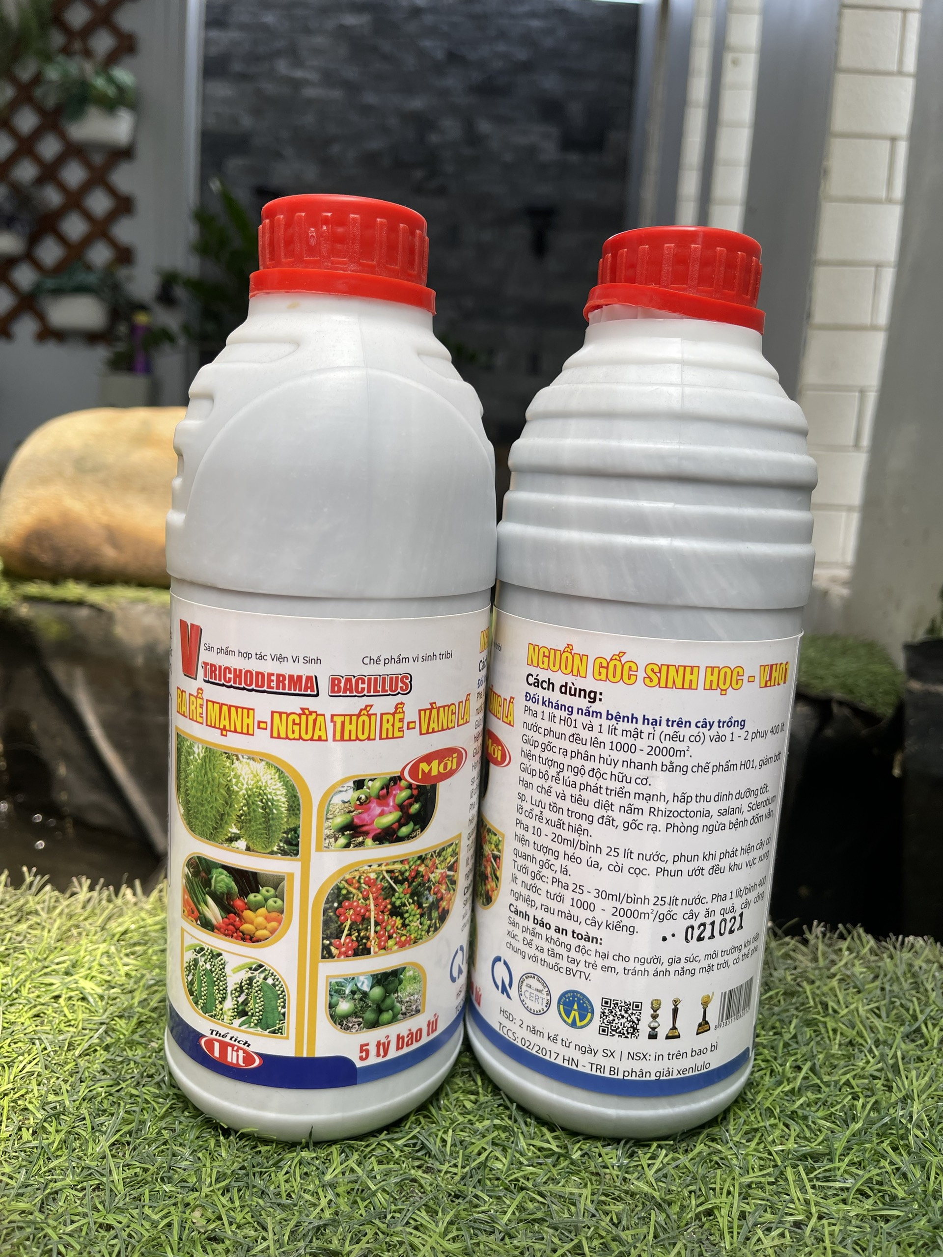 NẤM ĐỐI KHÁNG TRICHODERMA BACILLUS dạng nước chai 1000ml