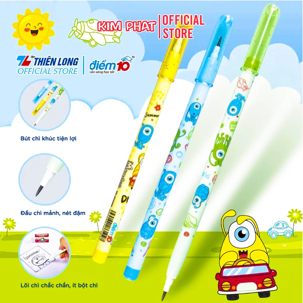Bút chì khúc 2B Thiên Long Điểm 10 TP-PC005