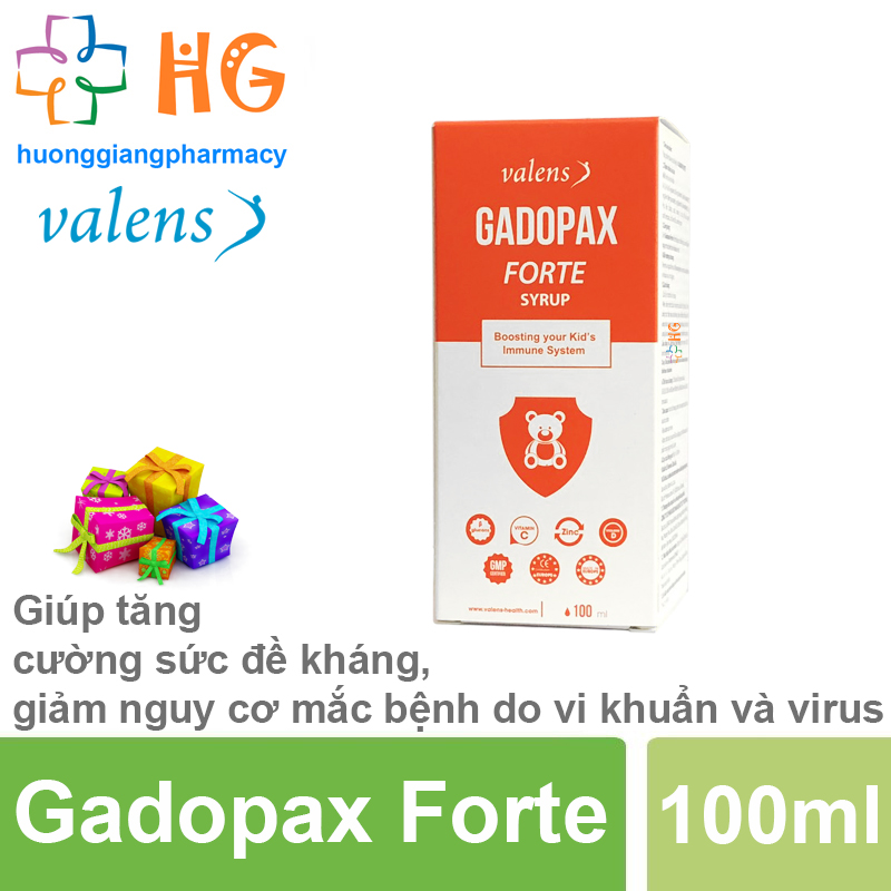 Gadopax Forte - Hỗ trợ tăng cường sức đề kháng của cơ thể, giảm nguy cơ mắc bệnh do vi khuẩn và virus (Chai 100ml)