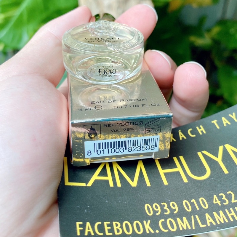 [ CHÍNH HÃNG] Nước hoa mini VERSACE EROS POUR FEMME 5ml