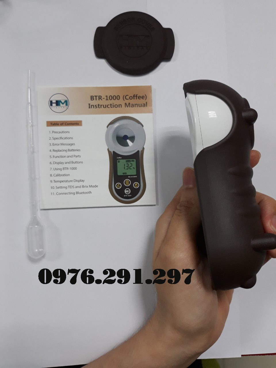 [HCM]Máy đo độ  Brix và TDS của coffee BRT1000 HMDigital Mỹ