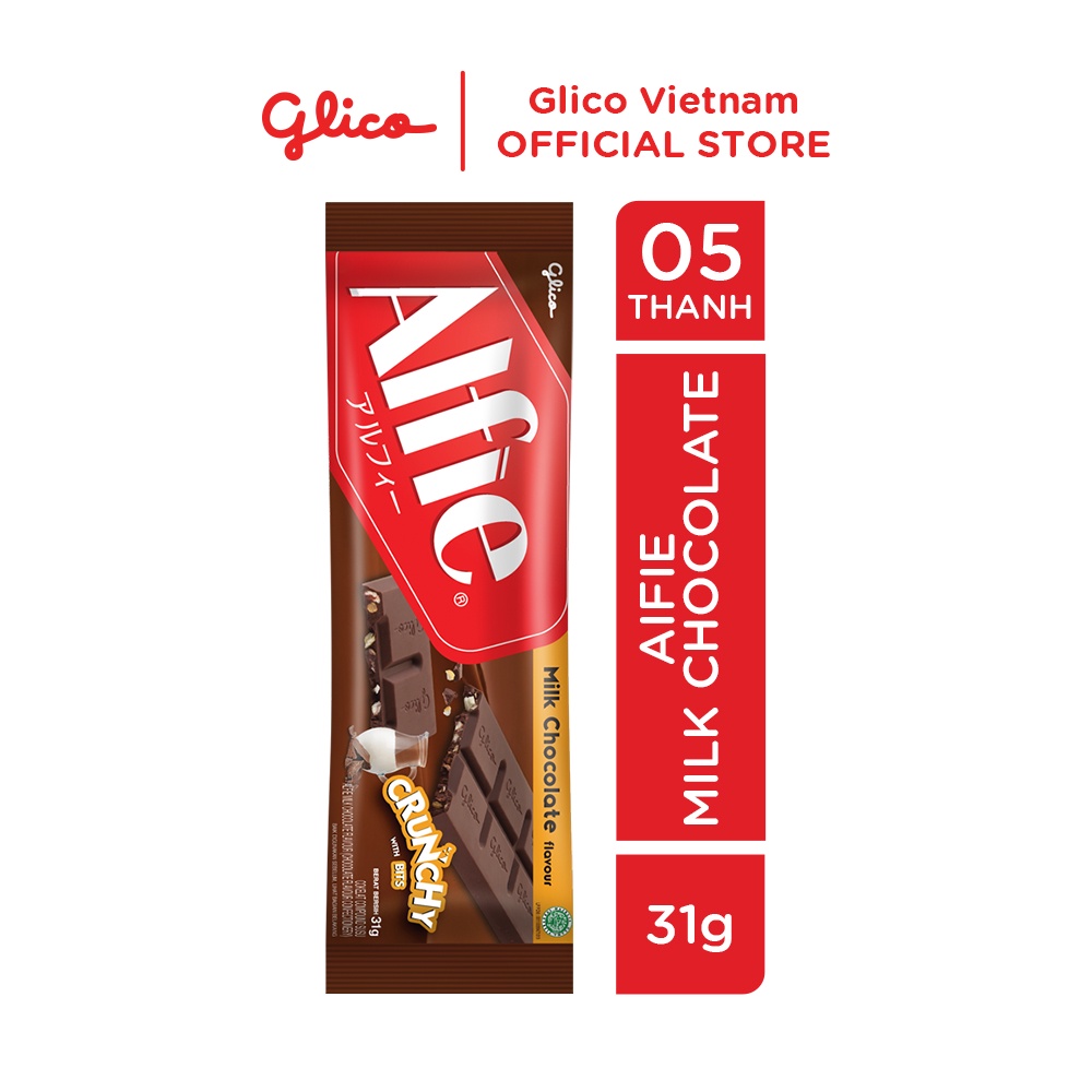 Combo 5 Socola Dạng Thanh Glico Alfie