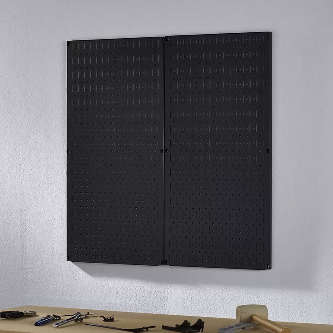 Bộ 2 Bảng treo dụng cụ SMLIFE Pegboard đứng 80×40 – Đen