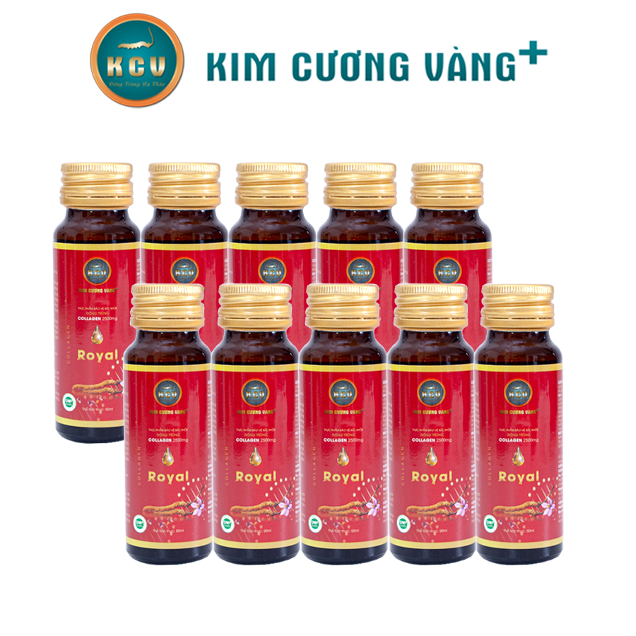 Collagen Kim Cương Vàng (10 Chai/Hộp)