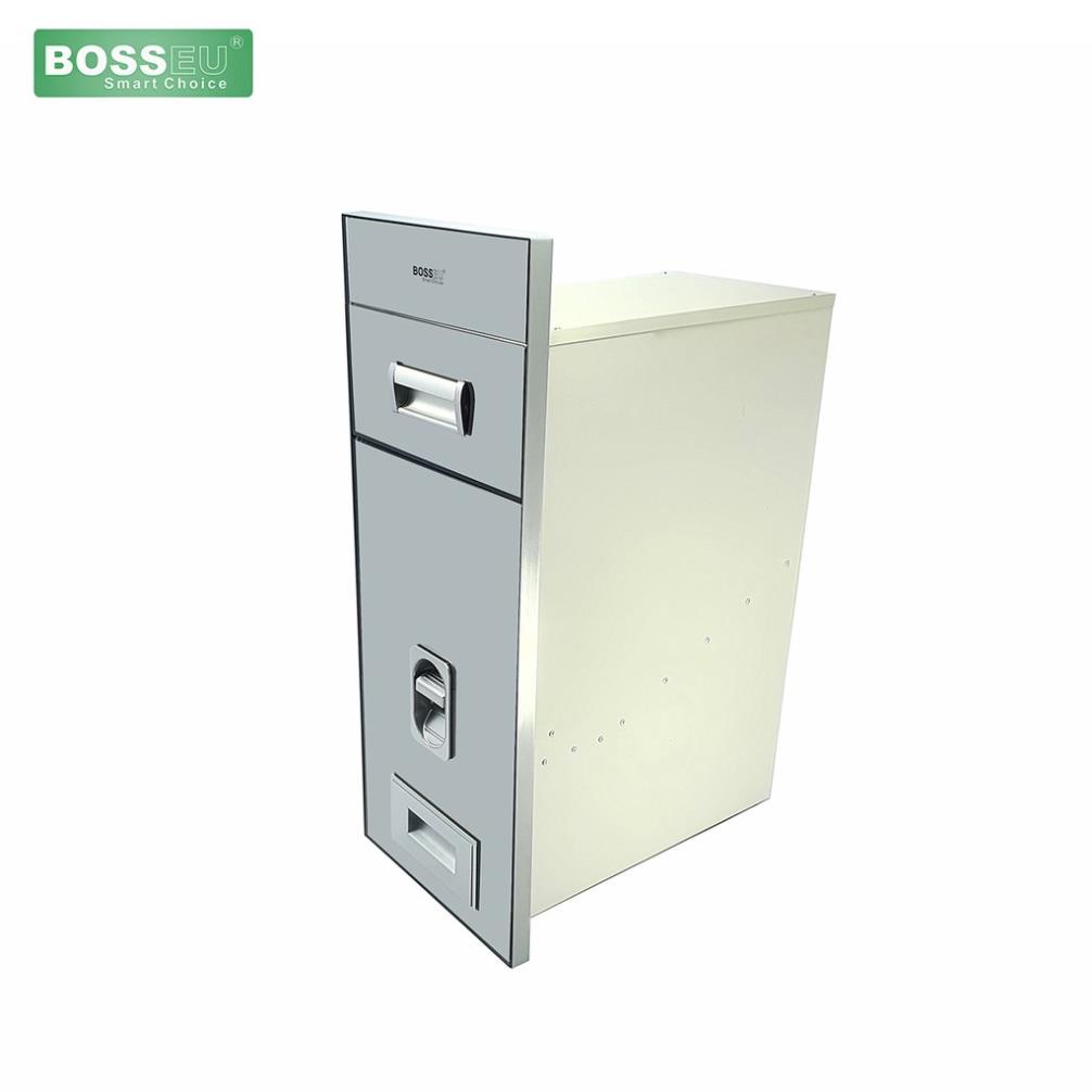 ( Chính Hãng ) Thùng đựng gạo âm tủ BOSSEU - BS250Black