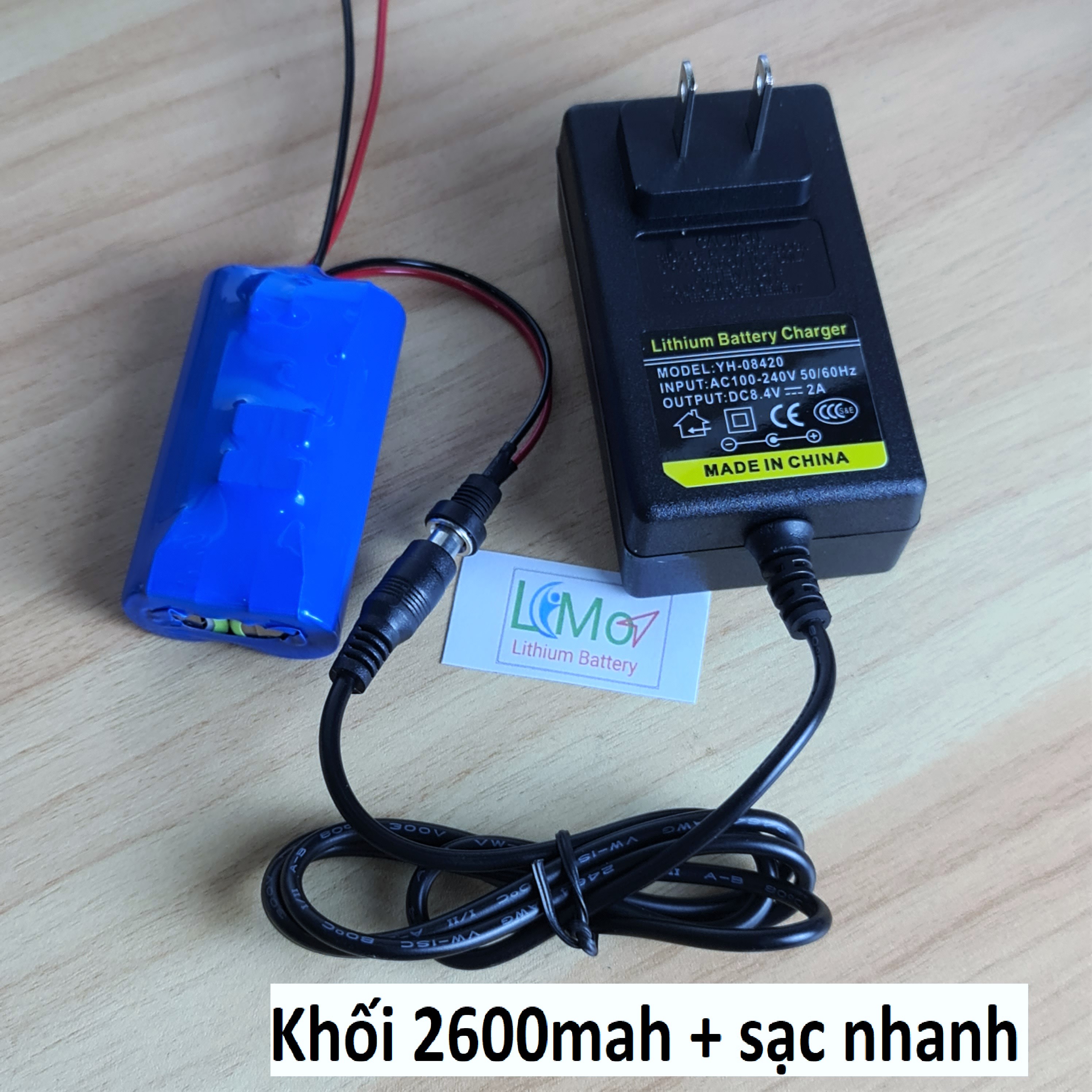 Khối pin 2S 7.2V - 8.4V (Nhiều mẫu) Pin Lithium 2S 8.4V được đóng từ cell pin 18650 + mạch bảo vệ 2s cân bằng