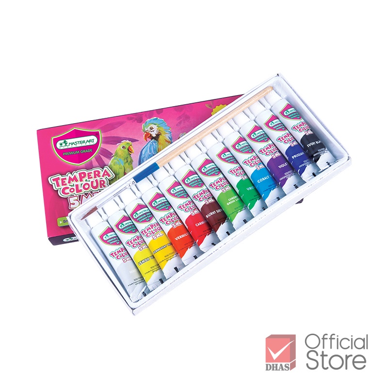Bộ Màu nước vẽ tranh Master Art 12 màu thể tích 5ml mỗi tuýp