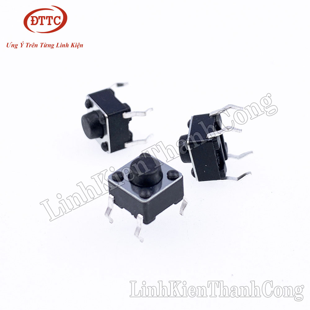 Bộ 5 Chiếc Nút Nhấn 4 Chân 6x6x5mm DIP