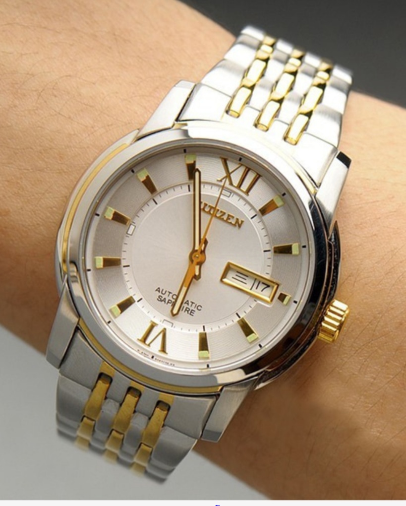 { ĐỒNG HỒ BẢO TÍN SHOP SỊN } Đồng Hồ Citizen Automatic Sapphire Sang Trọng + Full Box Thẻ Bảo Hành