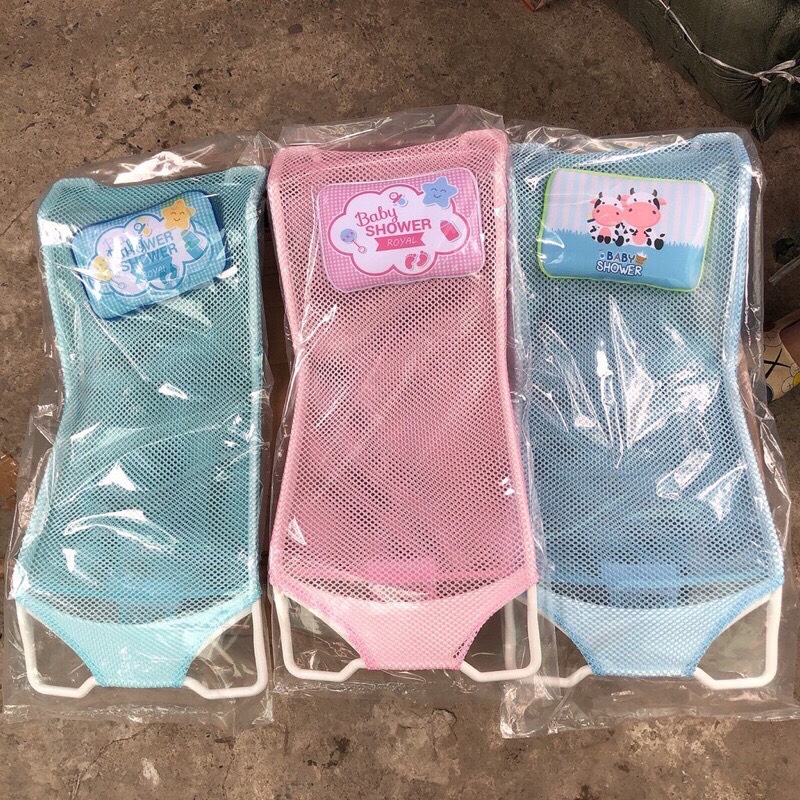 [Hcm] Mesh Bath Chair with Pillow for Baby