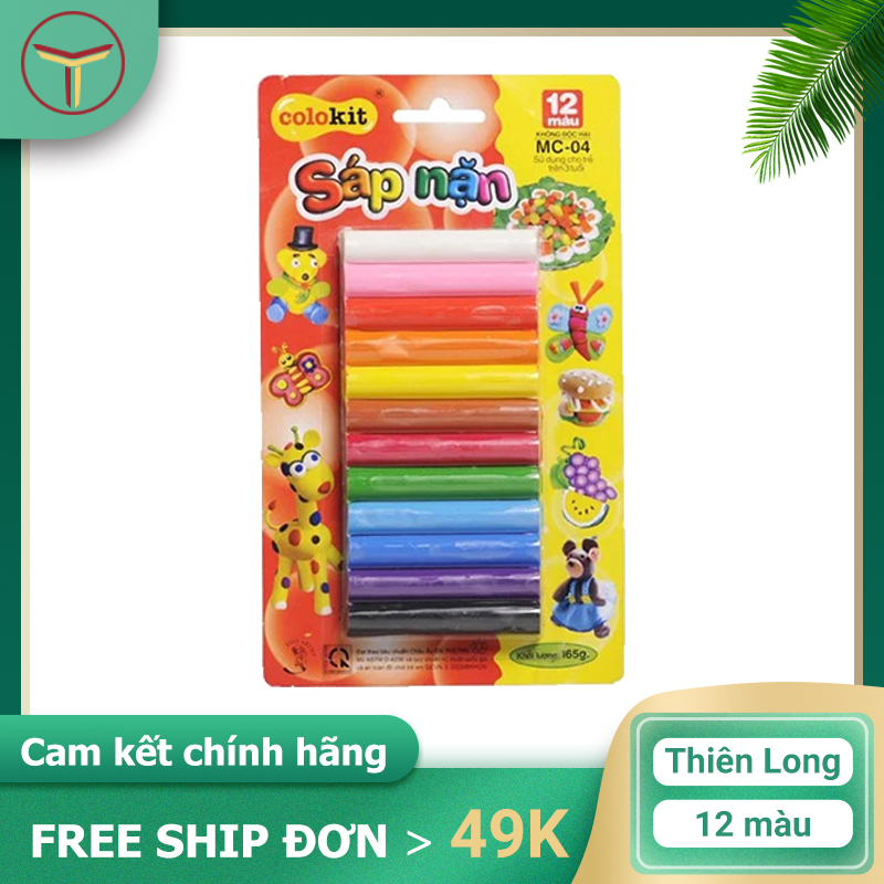 [HCM]Sáp Nặn 12 Màu Colokit MC-04 Thiên Long