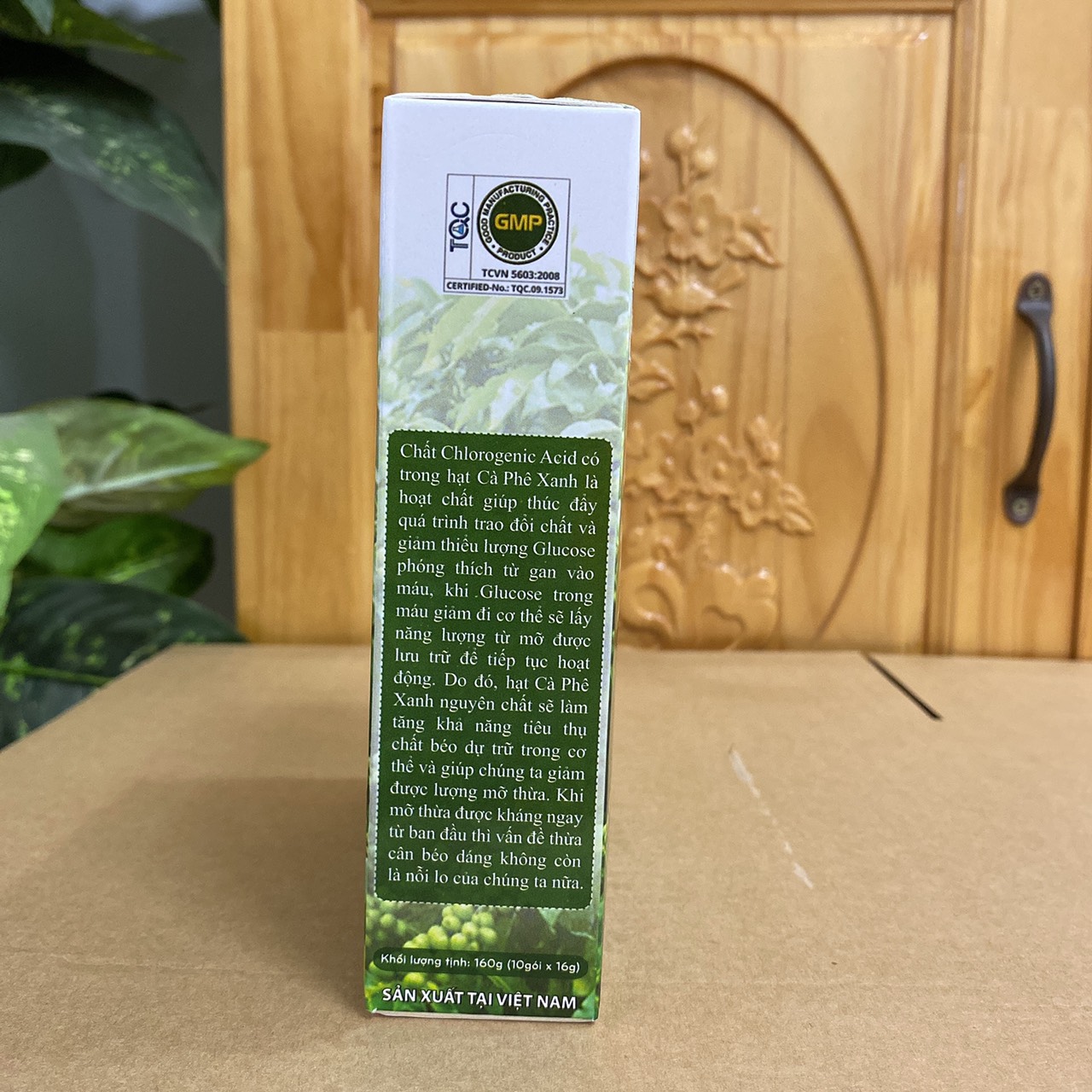 cafe xanh hộp 30 gói kháng mỡ giảm cân