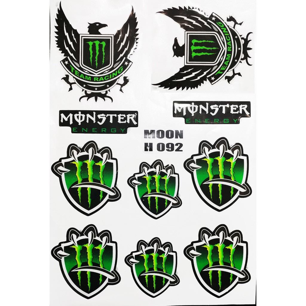 Decal nổi trang trí xe - h092