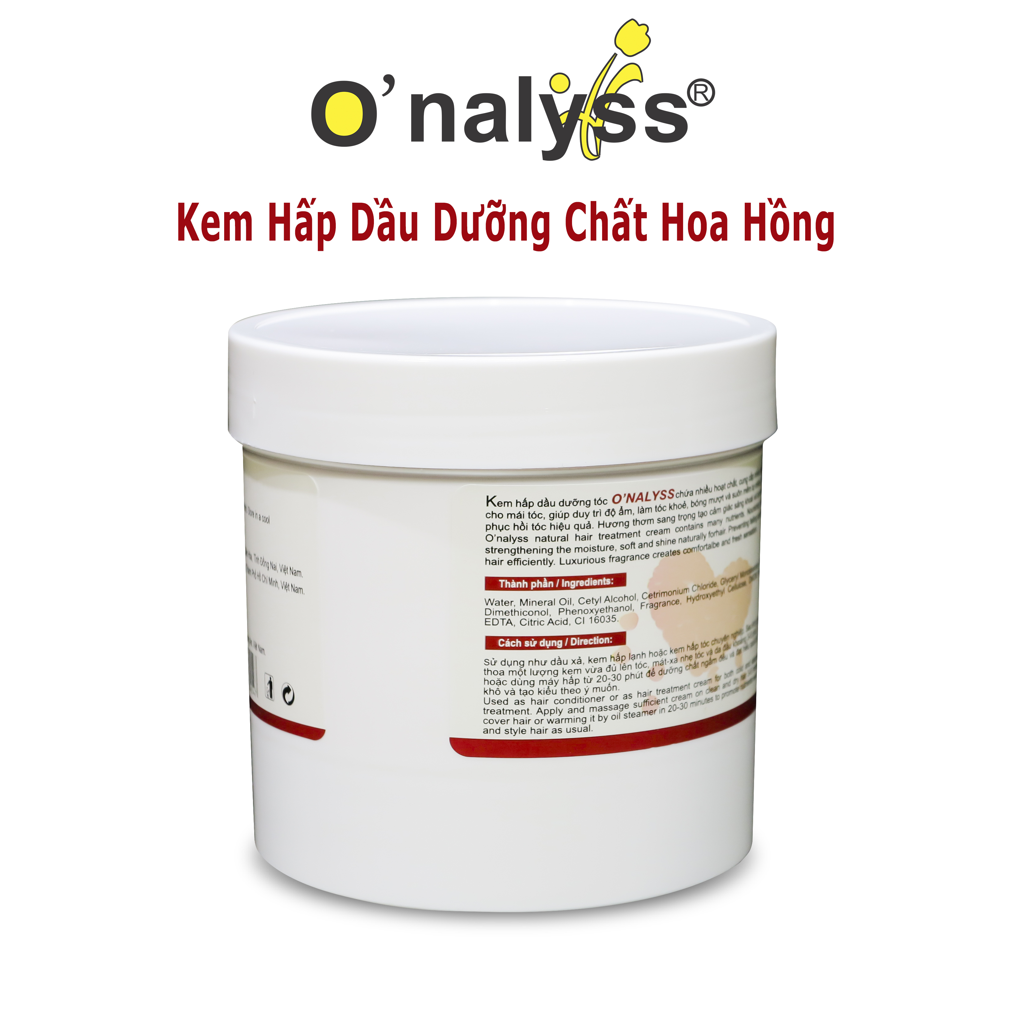 [HCM][Hủ lớn] Hấp Dầu Onalyss Hương Hoa Hồng 1000ml