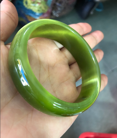 [HCM]Tự nhiên Ngọc Xanh Vòng Tay Đá Cẩm Thạch Ngọc Bích PGH  Hàng Chụp Thật 100% Đủ Size (Xanh)