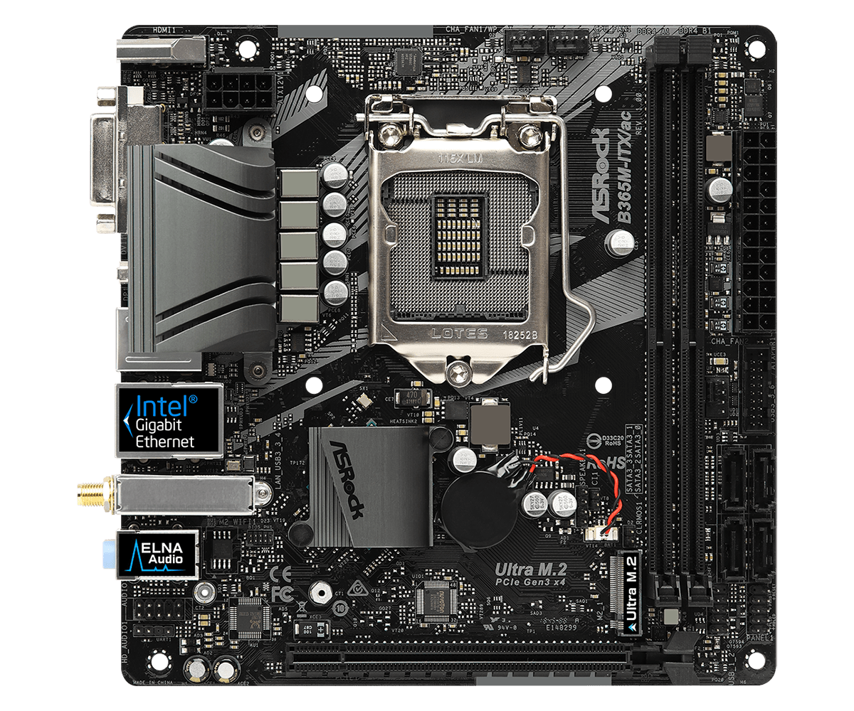 Bo mạch chủ Mainboard Asrock B365M-ITX/ac