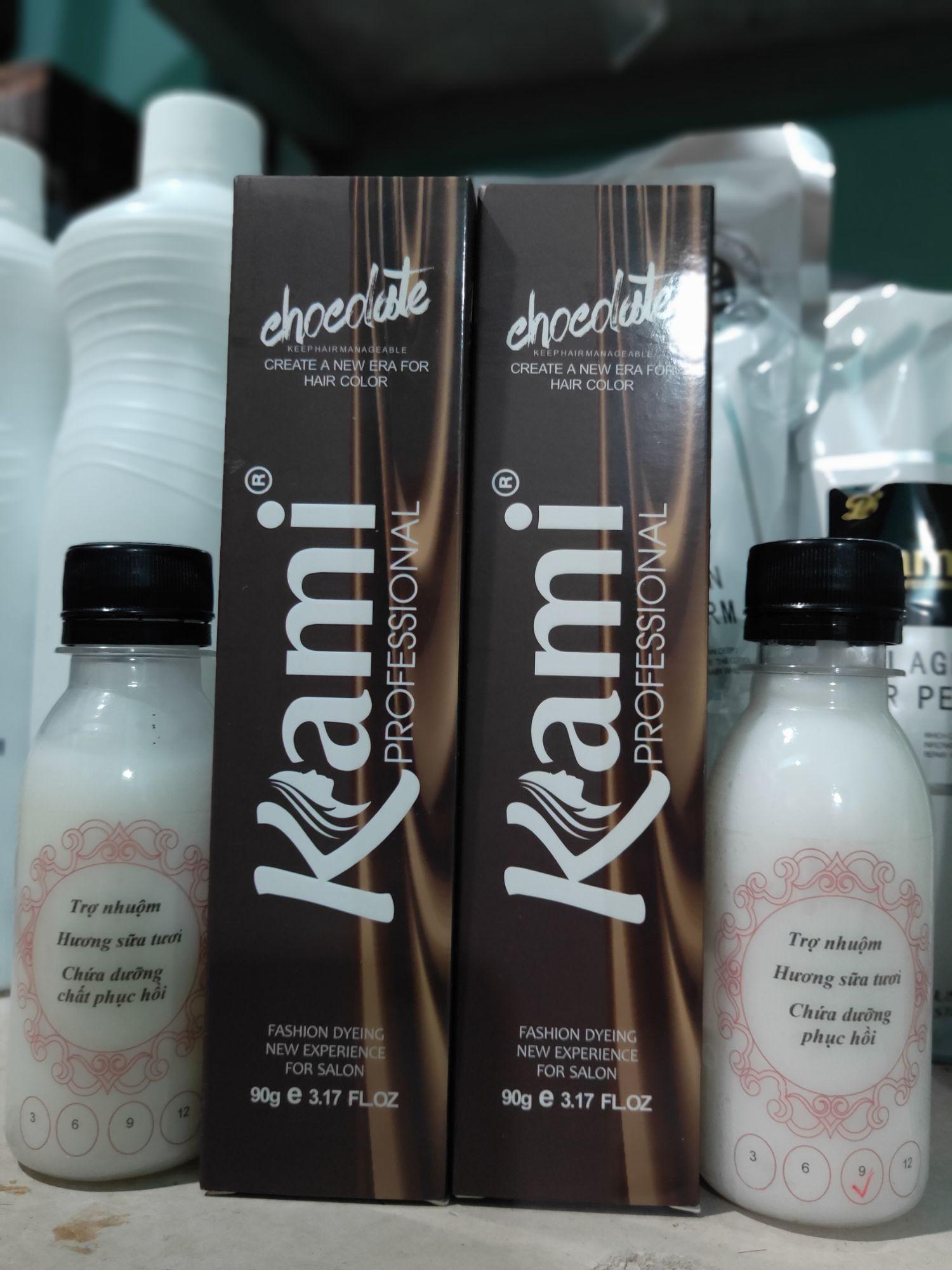 Thuốc nhuộm màu Nâu hạt dẻ Sáng (không tẩy tóc) (kèm trợ nhuộm và găng tay)