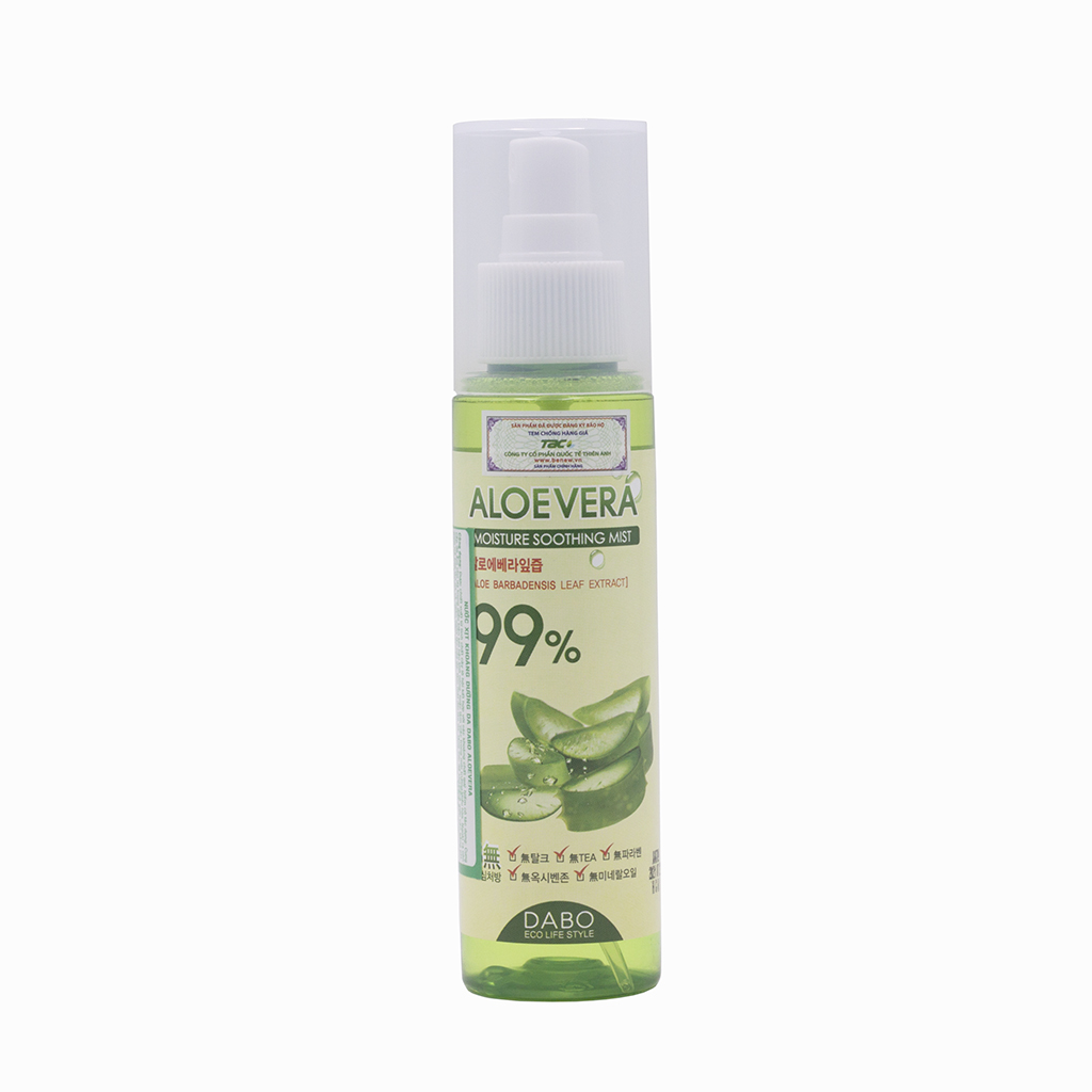 Xịt Khoáng Dabo Aloe Vera 99% Moisture Soothin Hàn Quốc (100ml)