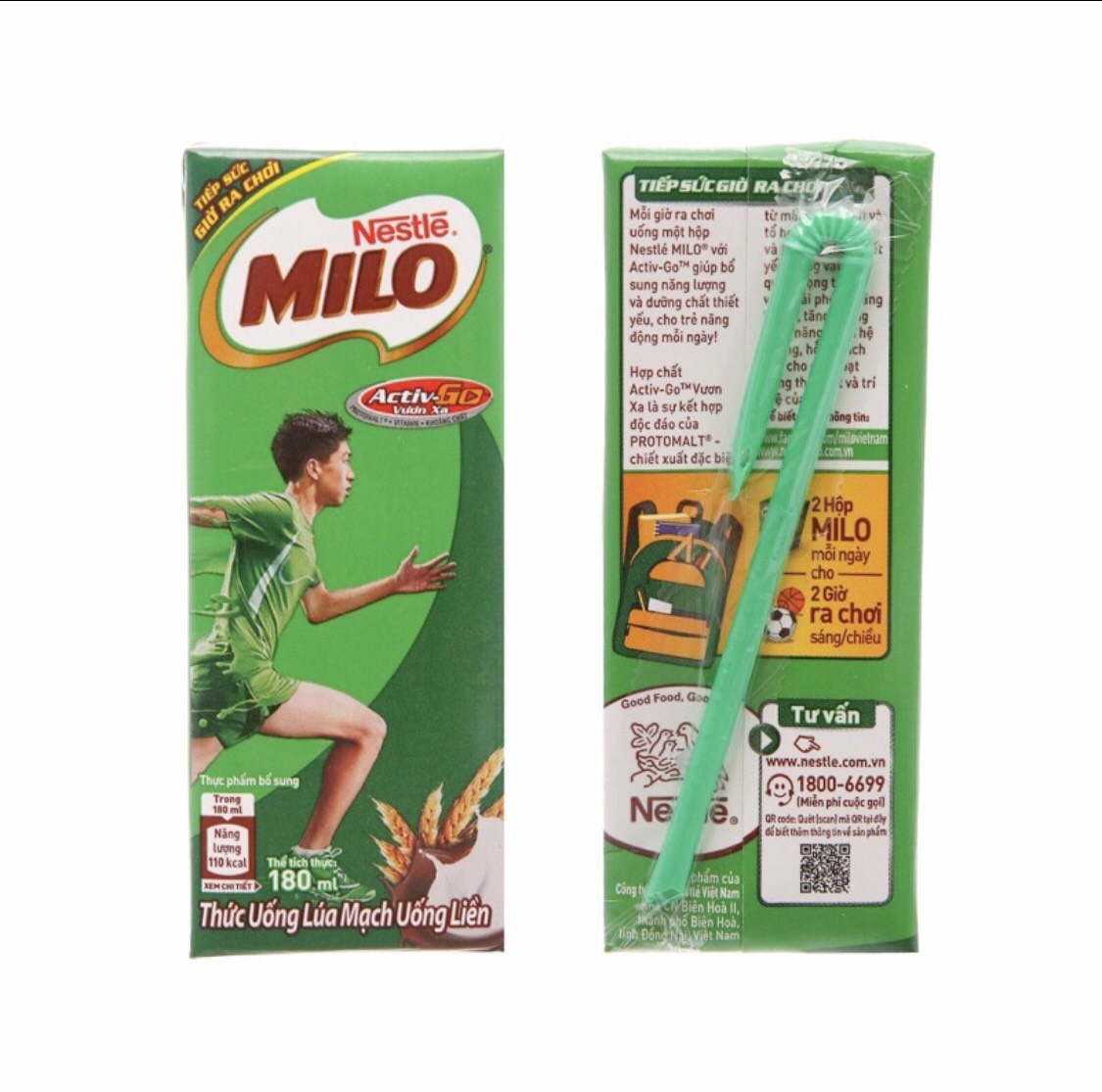 1 lốc sữa milo 180ml
