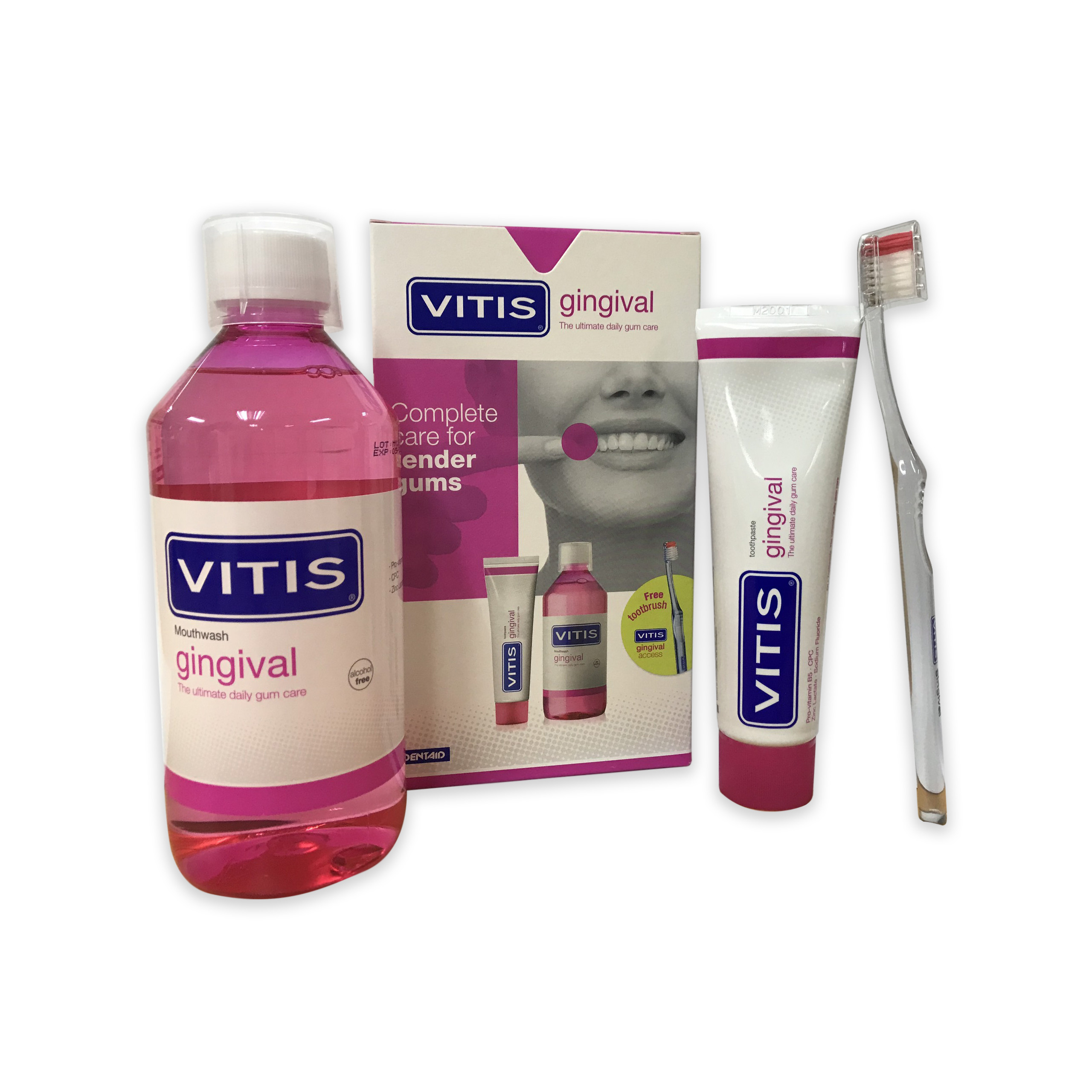 Bộ Chăm Sóc Răng Miệng Vitis Healthy Gums Mixed Pack – Cho Nướu Nhạy Cảm - Nhập Khẩu Tây Ban Nha