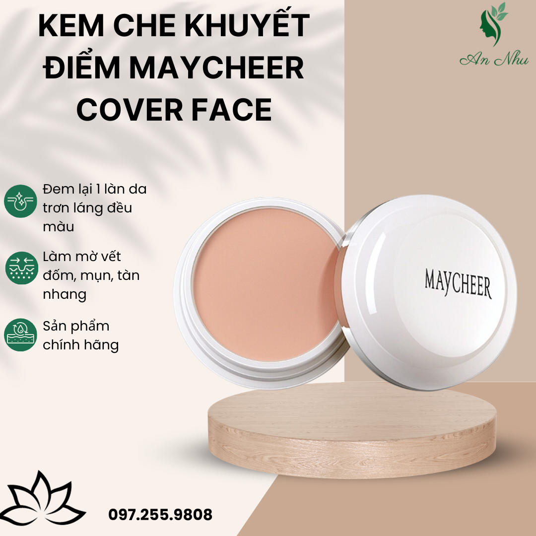 Kem che khuyết điểm maycheer cover face
