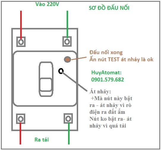 Aptomat CB Chống Giật Nhật bản 40A