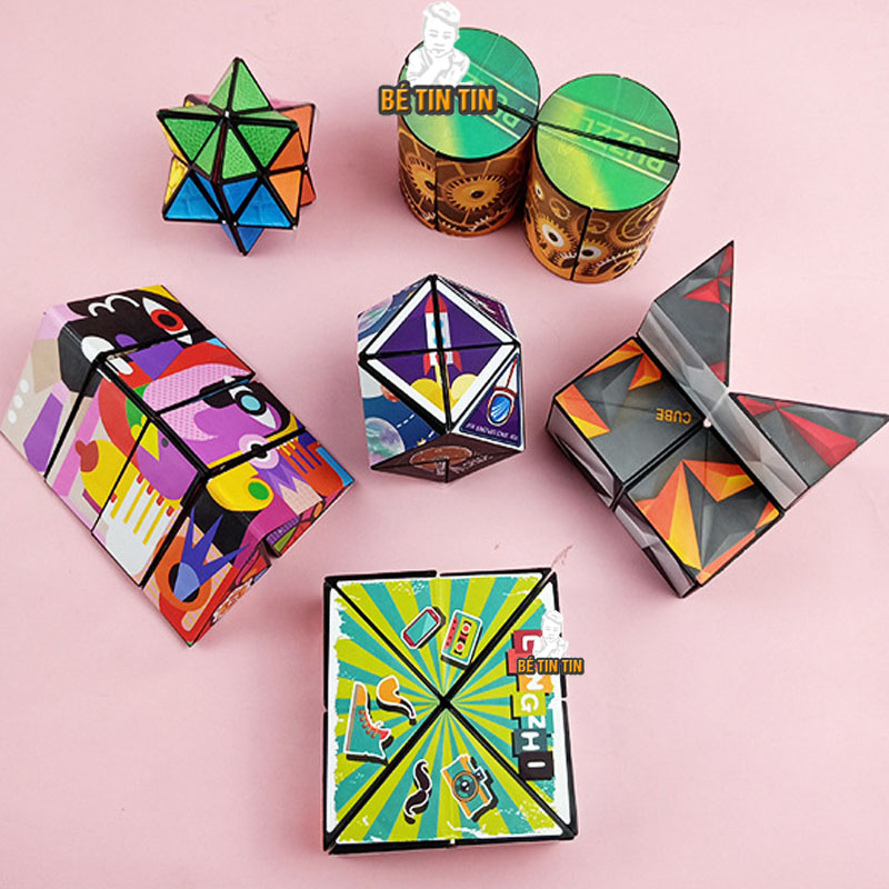 Đồ Chơi Khối Rubik 3D Thay Đổi Hình Dạng Độc Đáo Cho Trẻ Em