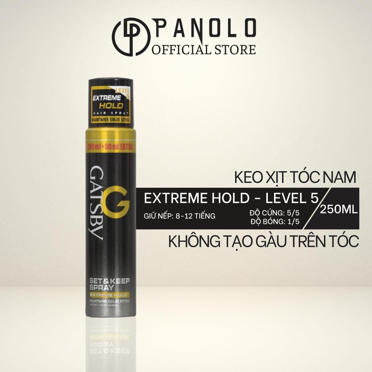 Keo Xịt Tóc Nam Gatsby Set & Keep Spray Extreme Hold 250ml