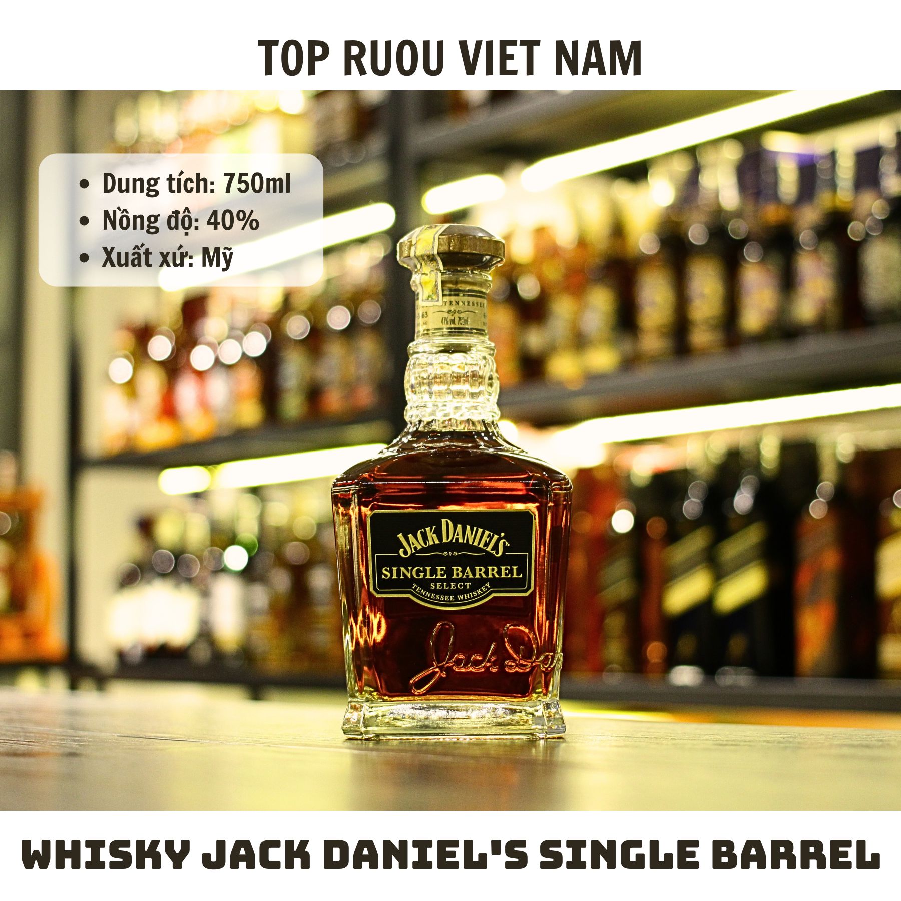 [Top Rượu VN] Rượu Whisky Jack Daniel's No7 Apple - Honey - Fire - Red Dog - Single Barrel - 700ml - 1000ml [Chính Hãng]