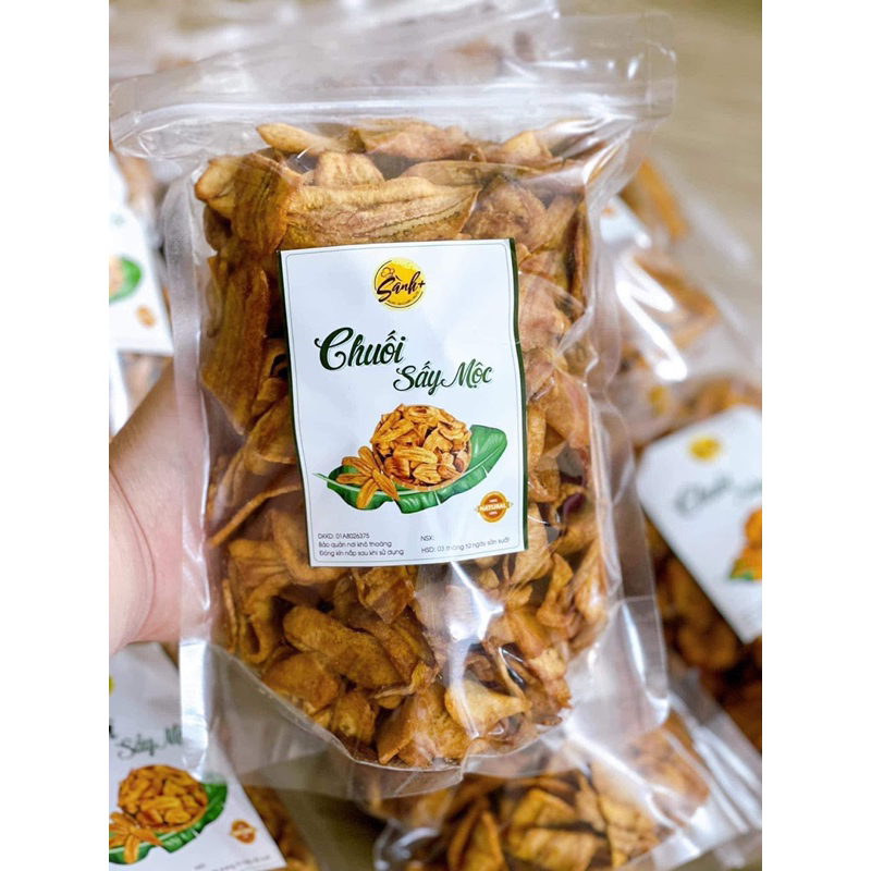 500gr Chuối Sấy Mộc Không Đường