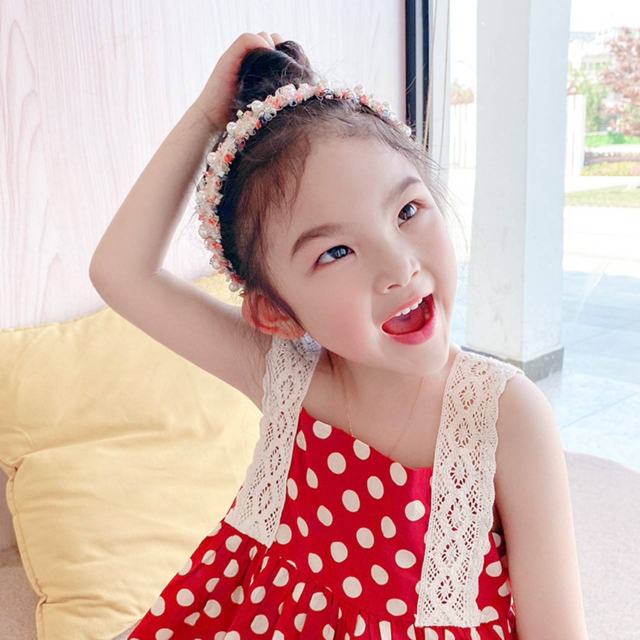 Cài tóc cho bé yêu ngọc,bờm tóc cho bé