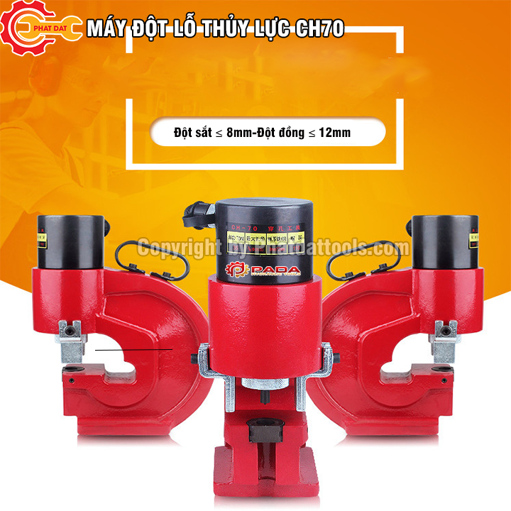 Máy đột thủy lực Ch70-Đột thanh đồng 12mm