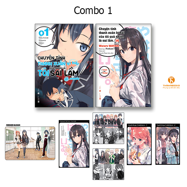 Sách - Combo Chuyện tình thanh xuân bi hài của tôi quả nhiên là sai lầm - Tập 14 + Comic tập 1 - Thaihabooks