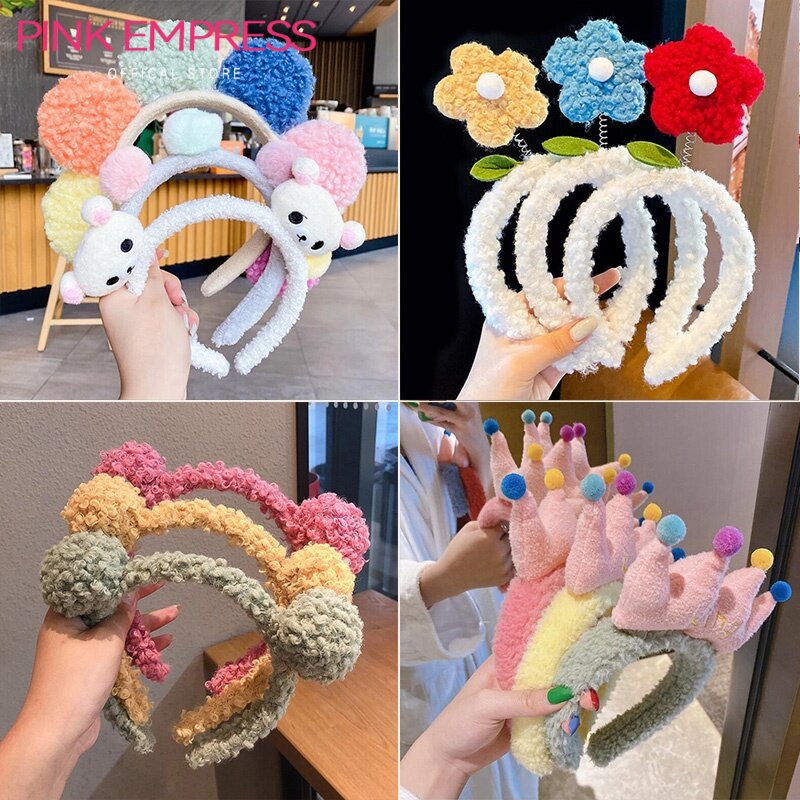 Korean Style Cute flower Pattern Rabbit Ear Headband