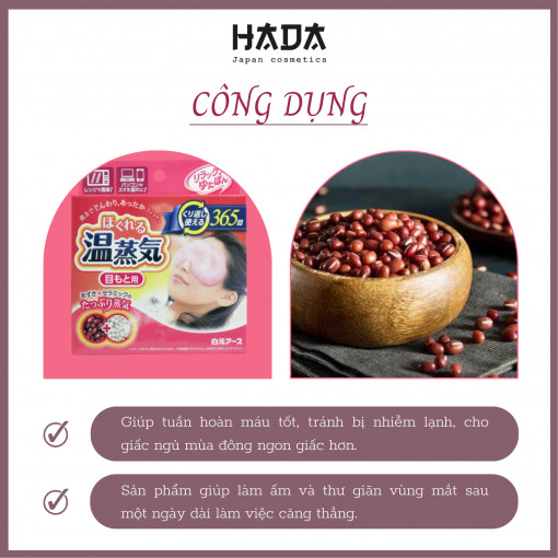 Miếng chườm ấm thư giãn mắt HAKUGEN EARTH - HADACOSMETIC