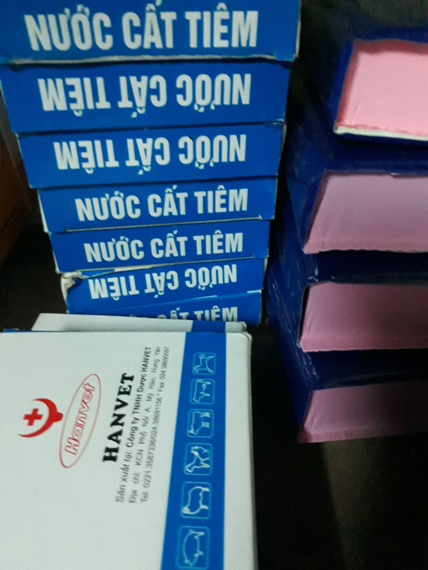 nước cất dùng pha tiêm thú 20 ống5cc