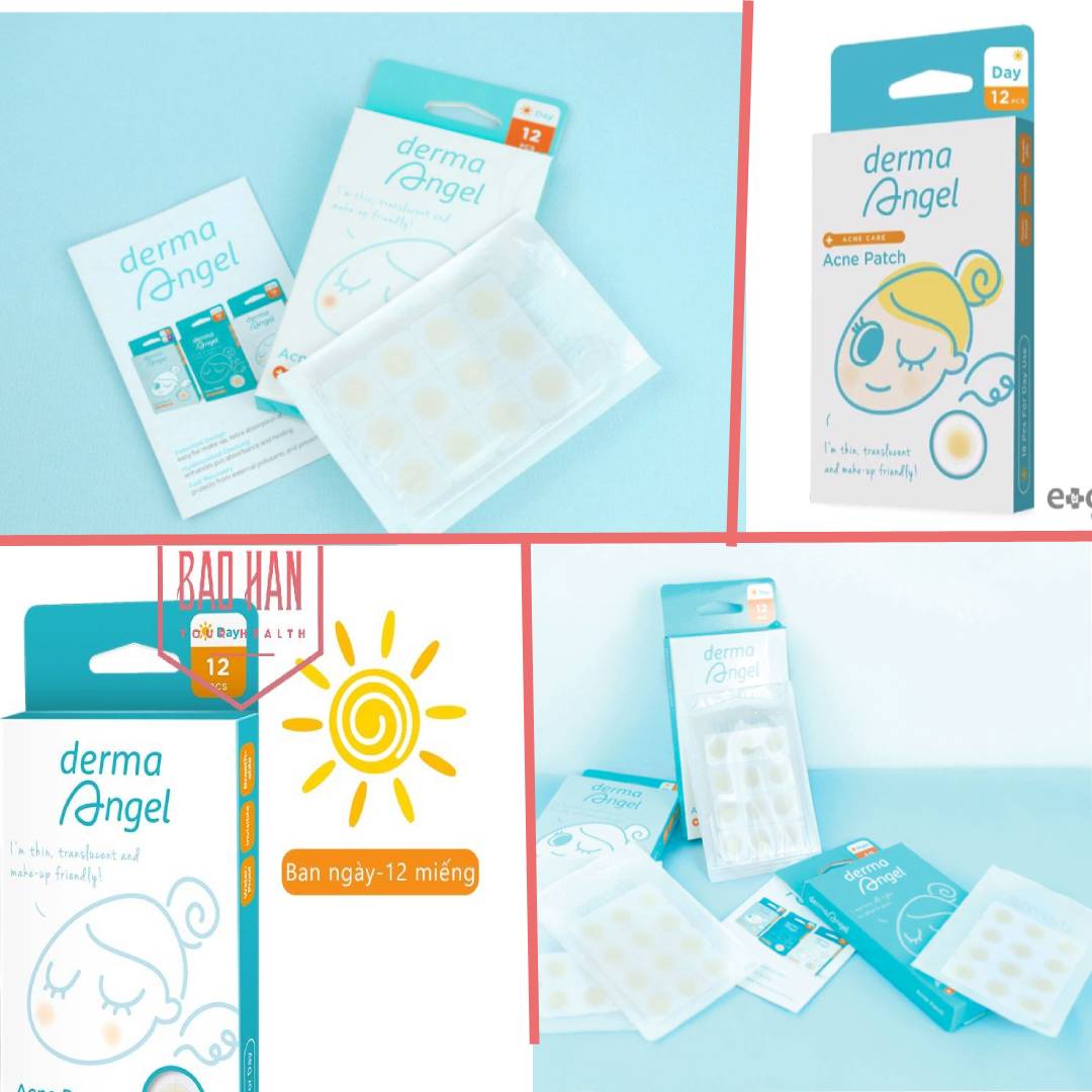 Miếng dán mụn ban ngày Derma Angel (12 miếng/hộp)