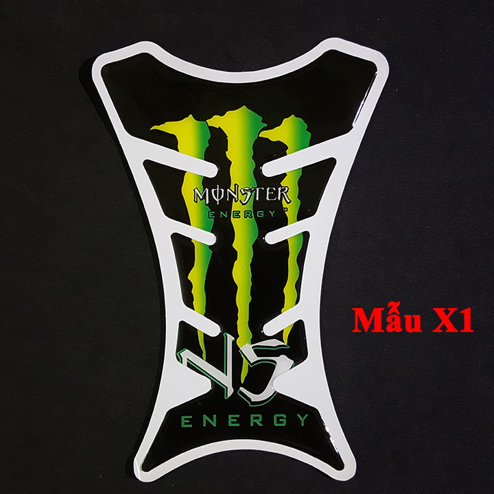 Miếng dán bình xăng Monster ( Mẫu X3 )