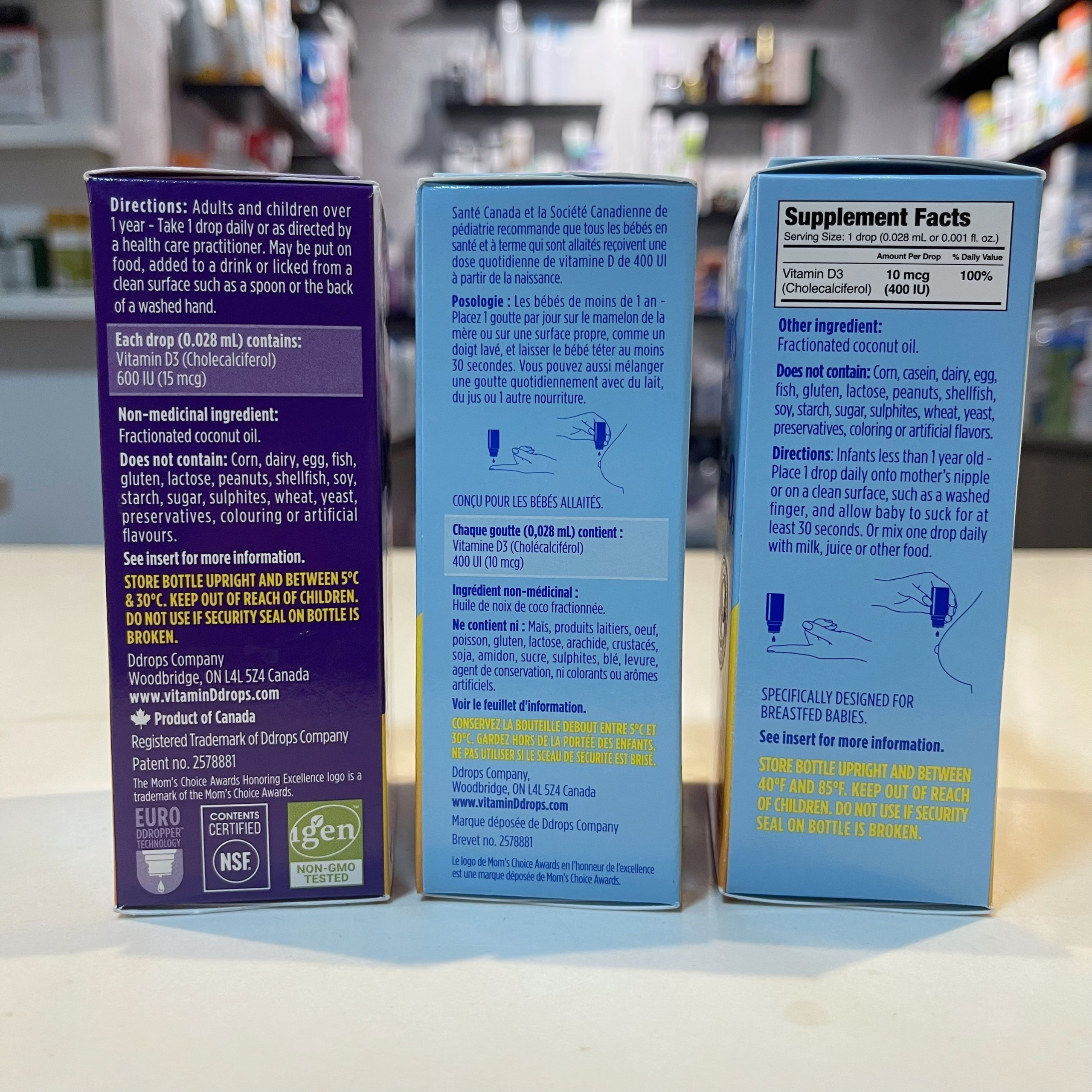 [HCM]Vitamin D3 Baby Ddrops Mỹ 90 giọt