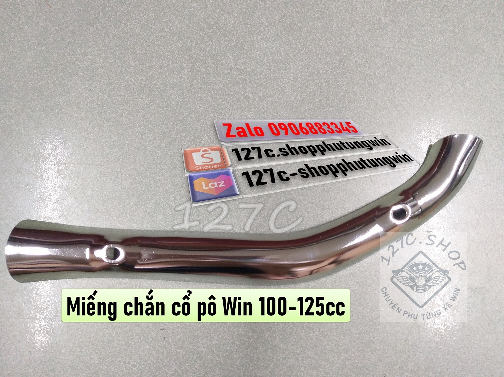 [HCM] Miếng chắn cổ pô Win 100/ 125cc