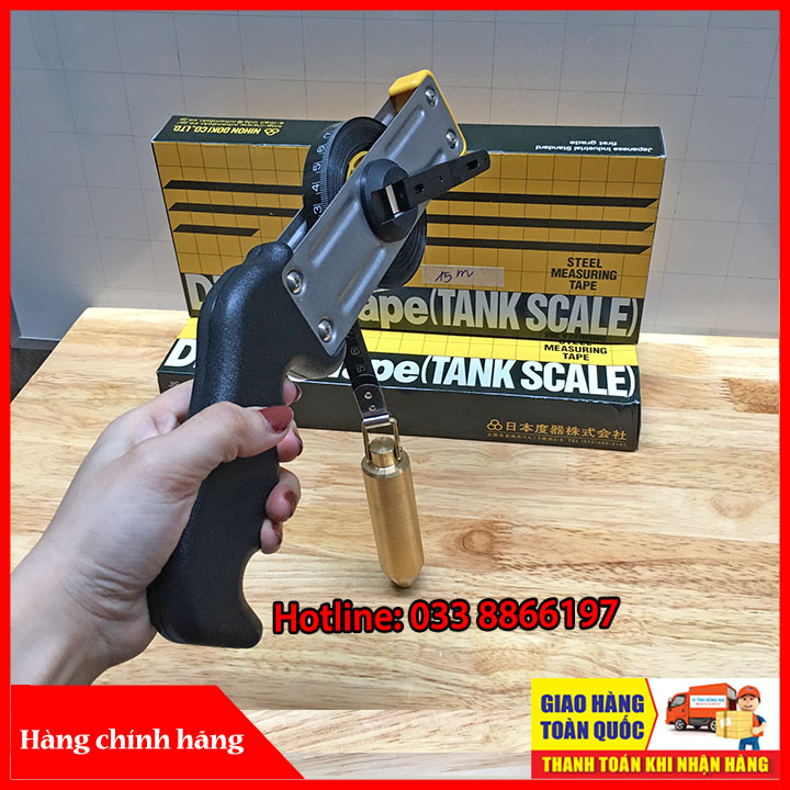 Thước đo bồn xăng dầu 15 m Nihon Doki cao cấp Nhật