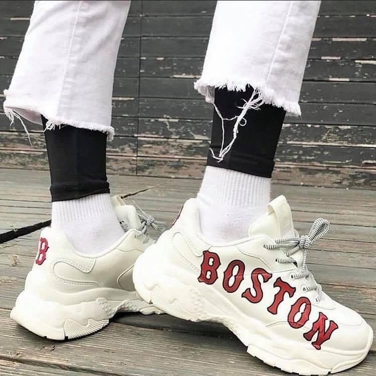 [Fullbox + Tất + Lọ tẩy trắng] Giày thể thao MLB Boston đẹp