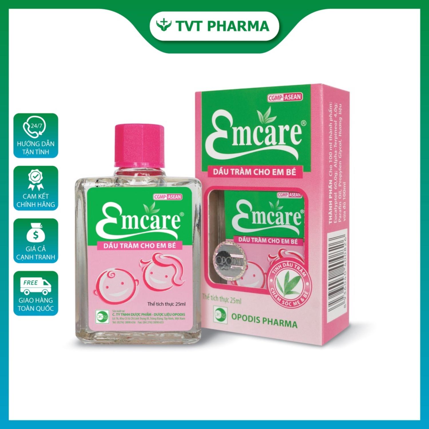 ✅ DẦU KHUYNH DIỆP CHO BÉ EMCARE EM CARE✅