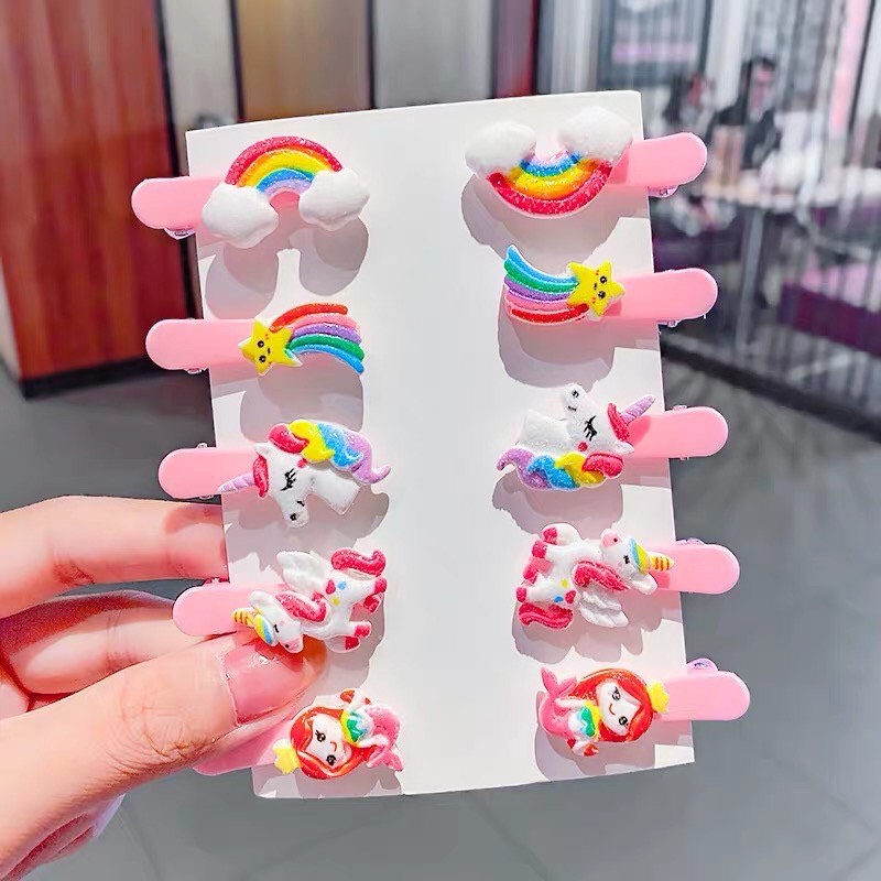 Sét 10 cặp tóc cho bé gái sành điệu